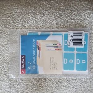 New Smead Color Labels "D"
